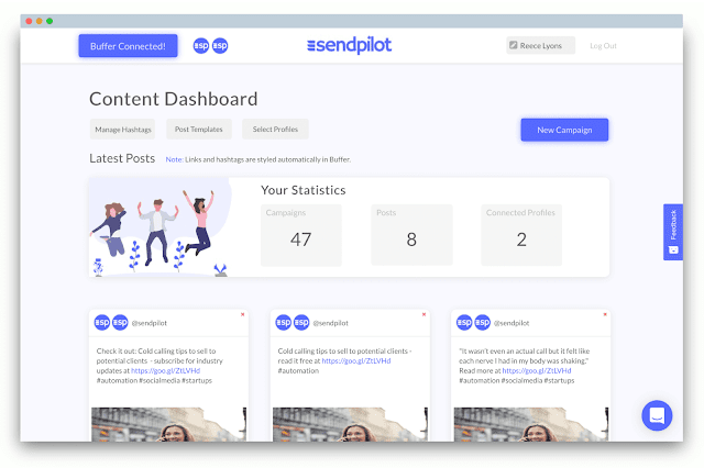 Content dashboard